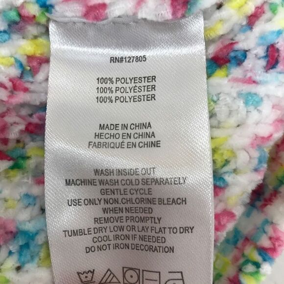 DKNY Youth Chenille Pullover Sweater Size L 14/16 - Picture 6 of 7